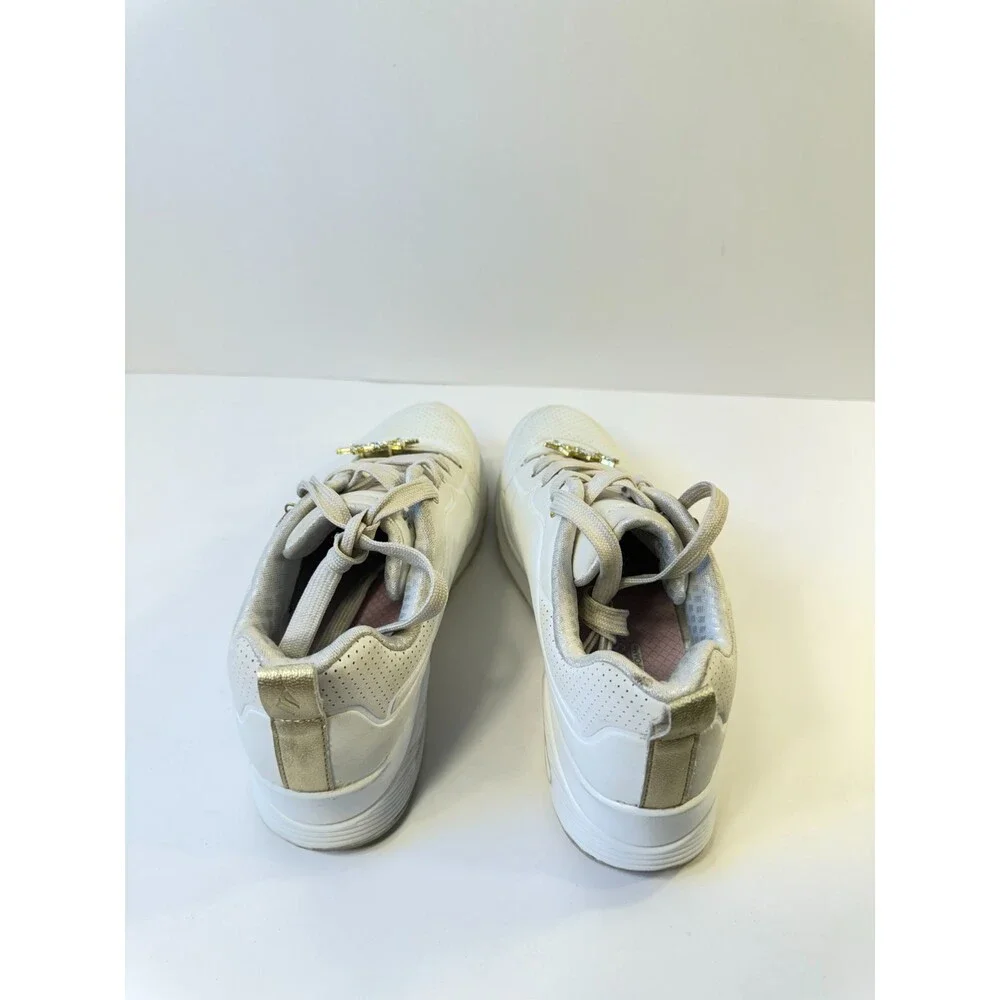 Skechers Girls Like Sneakers White Leather US 2 Youths